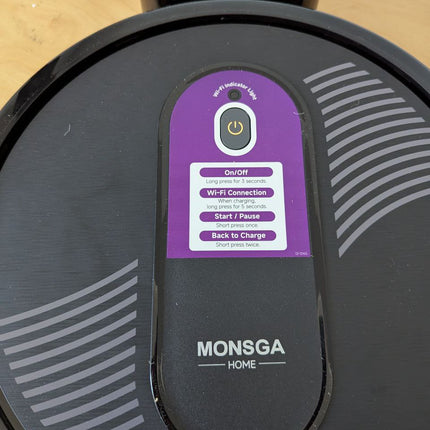 MONSGA Robot Vacuums and mop, Powerful Suction Robotic Vacuum, 140Min Runtime, V