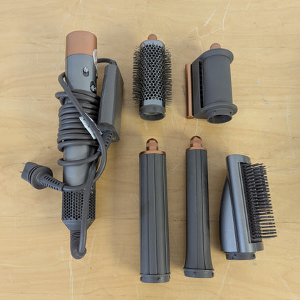 Dyson Airwrap Multi-Styler Long Complete for Long Hair, Nickel/Copper, 5 Attachments (No Soft Brush)