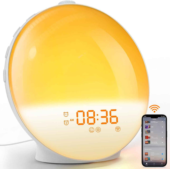 Dekala Sunrise Alarm Clock, Smart Wake Up Light, APP Control, Sunrise Sunset Sim