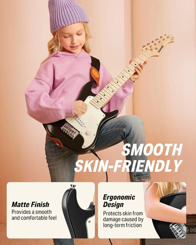 Donner 30 Inch Electric Guitar Kid Beginner Kit ST Style Mini Size ST Electric G