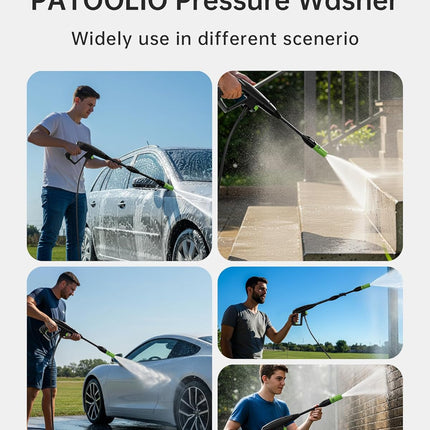 Pressure Washer, 4000PSI 2.6 GPM Max Power Washer with Foam Cannon 23FT Hose PAT