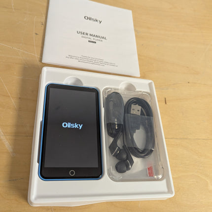 Oilsky 80GB MP3 Player with Bluetooth and WiFi, Mp3(Blue)