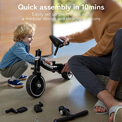 besrey 3 in 1 Toddler Bike for 1 Years to 4 Years Old Kids, Toddler Tricycle Kid