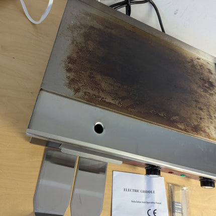 (Used - Fair) 22 Inch Commercial Electric Griddle 3000W, Stainless Flat Top