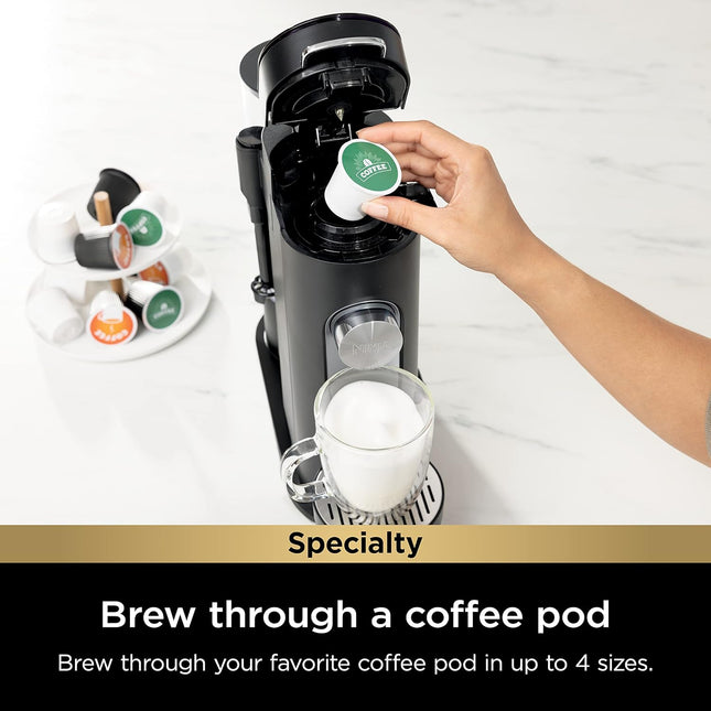 Ninja | Coffee Maker | Single Serve |Brew with Coffee Pods & Grounds| Compatible