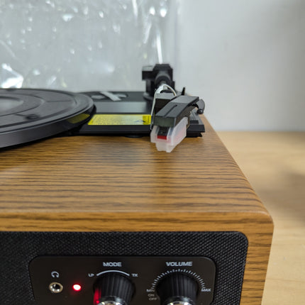 Record Player, FYDEE Vinyl Record Player with Built-in 2 Stereo Speakers, 3-Spee