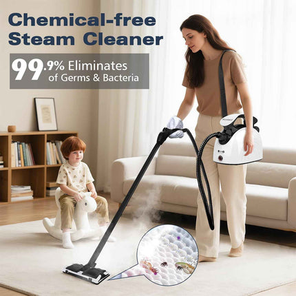 Steam Cleaner, Multipurpose Powerful Steamer with 21 Accessories, 248°F High-Tem