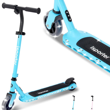 AERO iSporter Kids Electric Scooter for Boys and Girls Ages 6-12 or 8-12, with H