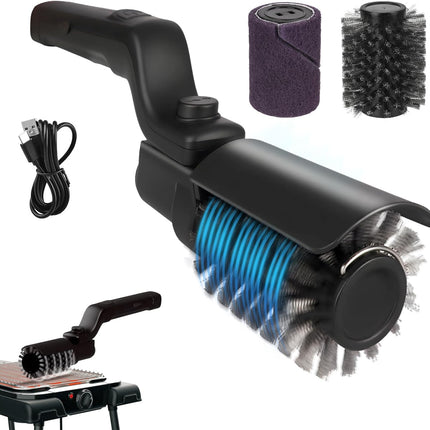Upgraded Electric Brush,Rechargeable Cordless Grill Cleaning Brush,Stainless Ste