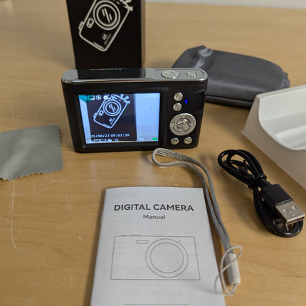 32GB Digital Camera Compact 48MP Autofocus 16X Digital Zoom Photo Camera: 2.8 In