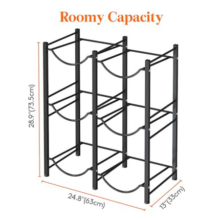 Lifewit 5 Gallon Jug Holder, 3 Tier Bottle Stand, Heavy Duty Dispenser Rack With