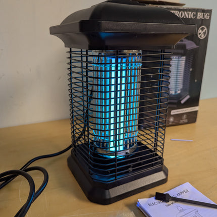 AMUFER 18W Bug Zapper for Outdoor & Indoor, Blue Violet UV Lamp, Electric Mosquito & Fly Killer, 1/2 Acre Coverage