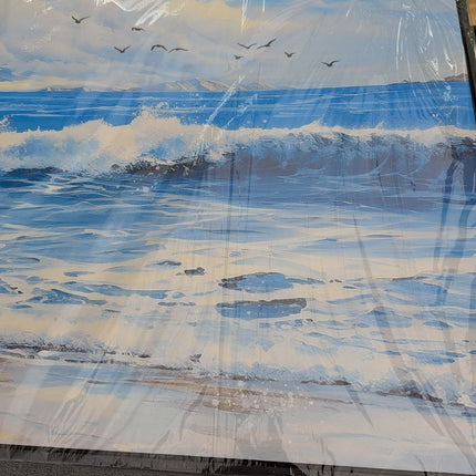ENTANUB Ocean Wall Art, Size 48x24 Inches