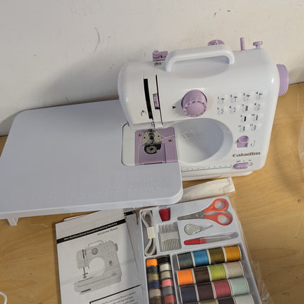 Sewing Machine for Beginners with Extension Table and Sewing Kit, Portable Mini
