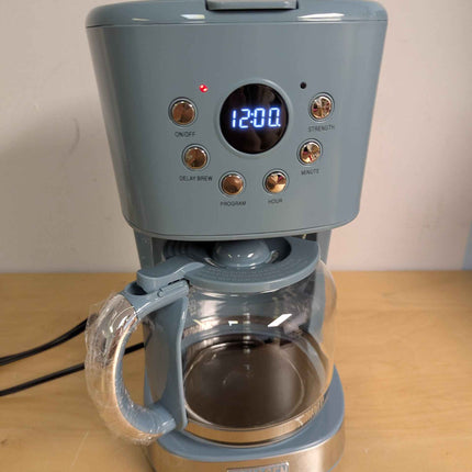Haden Brighton Coffee Machine, 12 Cup Programmable Drip Coffee Maker with Auto S