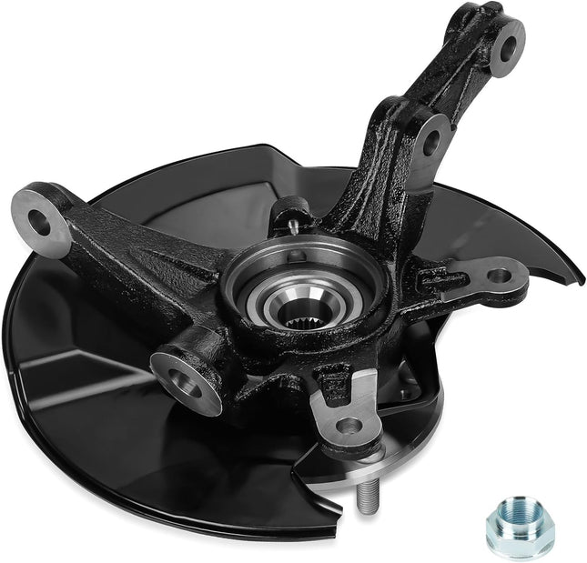 Front Left Side Steering Knuckle & Wheel Bearing Hub Assembly Compatible with Ho