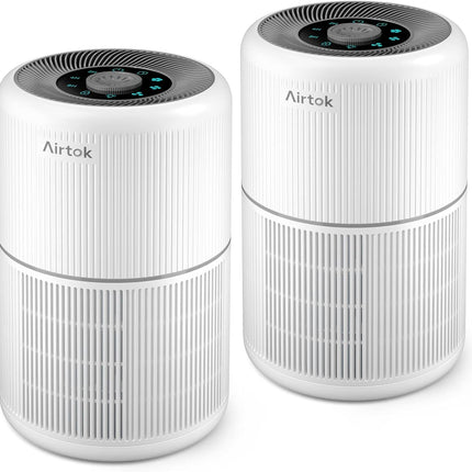 2Pack Air Purifier for Home Bedroom with H13 True HEPA Filter for Smoke, Smokers