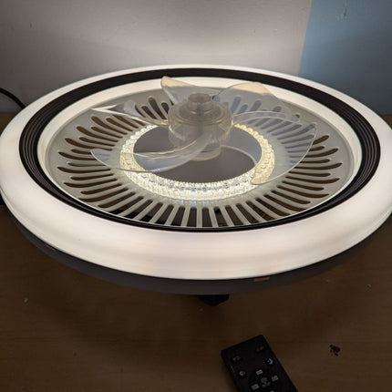 Spnoid Ceiling Fan with Lights and Remote,20'' Low Profile Ceiling Fans with Lig