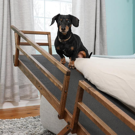 DoggoRamps Dog Ramp for Bed - Adjustable Dog Ramp for High Beds up to 37" Tall w