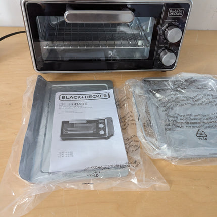 Black & Decker Crisp 'n Bake Air Fry 1150 W 4-Slice Toaster Oven Stainless Steel