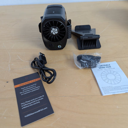 FlarePoint 4-in-1 Portable Fan: Waist/Neck/Desk Multi-Use | 7000RPM Rechargeable