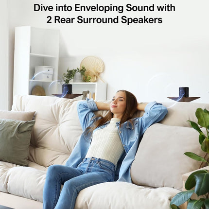 ULTIMEA 5.1ch Sound Bar with Dolby Atmos, Surround Sound System for TV, App Cont