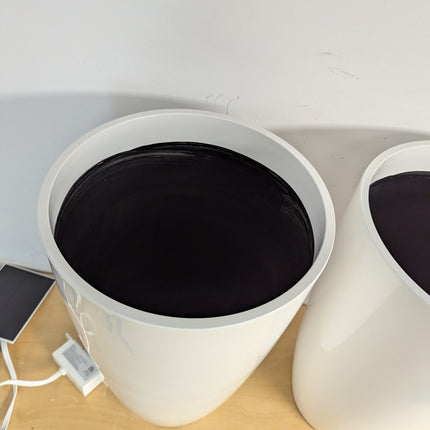 (NO TRAY) QCQHDU 21 Inch Tall Planters, 2 Pack, Indoor & Outdoor
