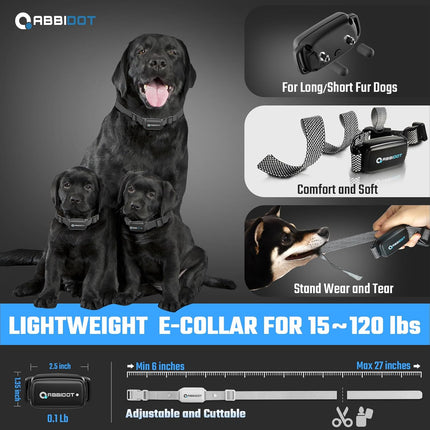 ABBIDOT 3300 Ft Dog Training Collar with Remote - [New Version] Shock Collar, 5