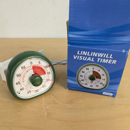 Linlinwill Rechargeable Visual Timer for Kids, Adjustable Volume & Alarm Duratio