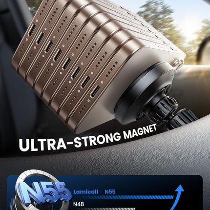 Lamicall for MagSafe Car Mount Charger - [Ultra Magnet] 15W Wireless Car Phone H