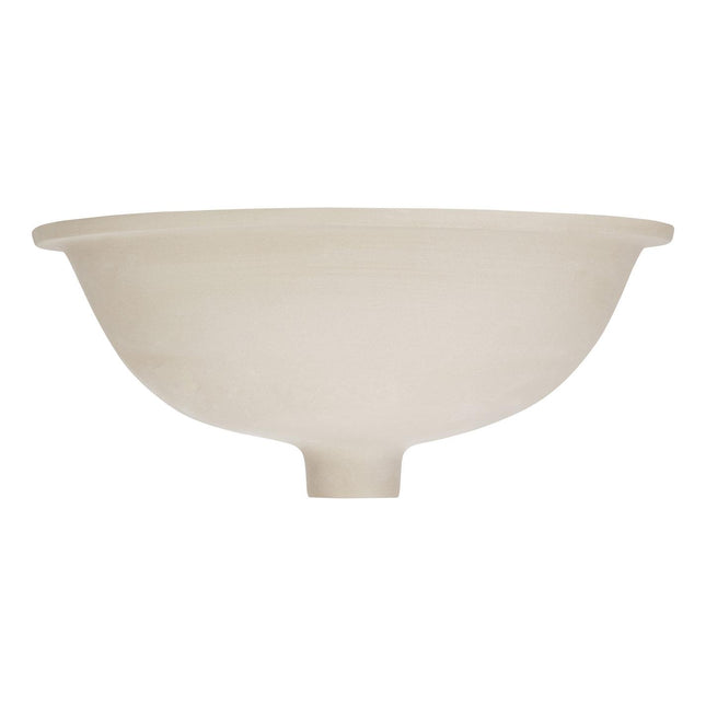 18" Mangrove Oval Porcelain Undermount Bathroom Sink - White