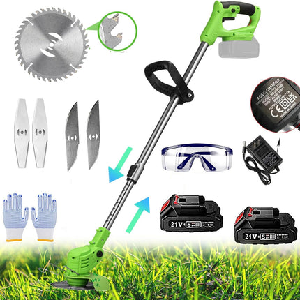 Weed Wacker Battery Operated, 21v 3 in 1 Weed Eater Cordless with 2 * 2.0ah Li-I