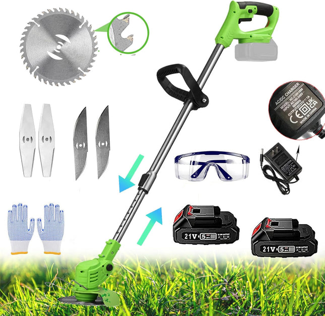 Weed Wacker Battery Operated, 21v 3 in 1 Weed Eater Cordless with 2 * 2.0ah Li-I