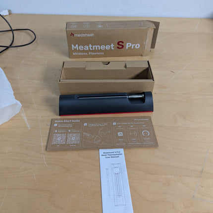 Meatmeet S Pro Bluetooth Wireless Meat Thermometer, with 6 Sensors Build in, Lon