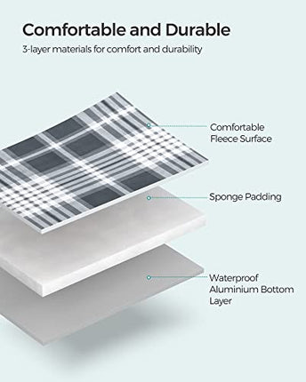 SONGMICS Picnic Blanket, 76.8 x 59.1inch, Large Mat for Camping, with Waterproof