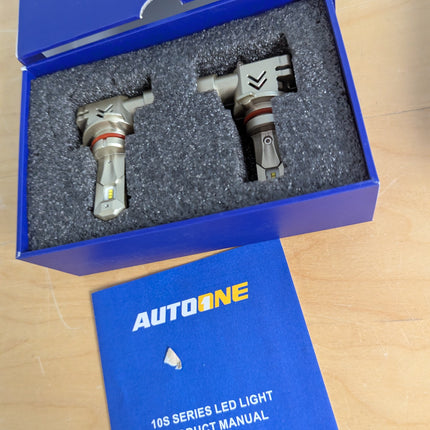 AUTOONE 9005 LED Headlight Bulbs, 34000LM 700% Brighter, Same OEM Size 9005 High