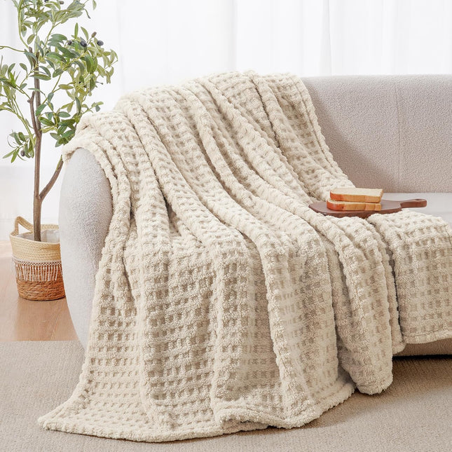 David's Home Ultra Soft Fleece Blanket King Size for Bed, Plush Shaggy Fluffy 3D