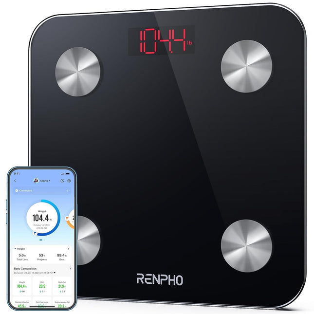 RENPHO Scale for Body Weight, Elis 1 Smart Bathroom Scale, Bluetooth Body Fat Sc