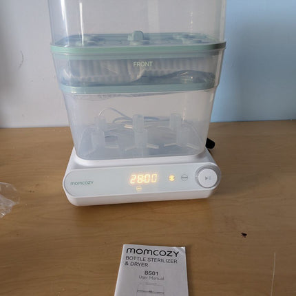 Momcozy 3 Layers Large Bottle Sterilizer and Dryer, Fast Sterilize and Dry, Univ