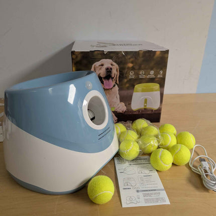 FENTERXY Automatic Dog Ball Thrower with 3 Balls Interactive Tennis Ball Launche