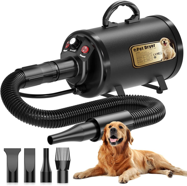 Upgraded Dog Dryer,Quick Dry Dog Grooming Dryer Blower Professional,Noise Reduct