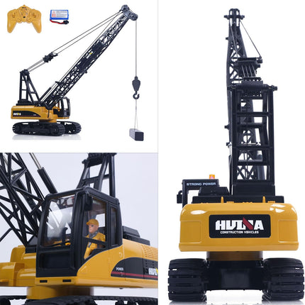 HUINA 572 15CH RC Construction Crane Truck Tower Excavator, 1/14 Scale