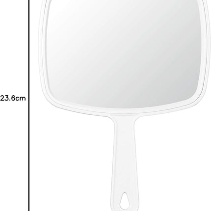OMIRO Hand Mirror, Handheld Mirror with Handle, American White
