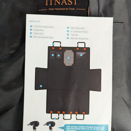 ITNAST XL Dog Seat Cover for Truck with Flip Up Rear Seats, Waterproof Dog Floor