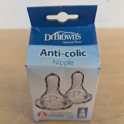 2 pack Dr. Brown's Original Nipple, Preemie (0m+),2 count