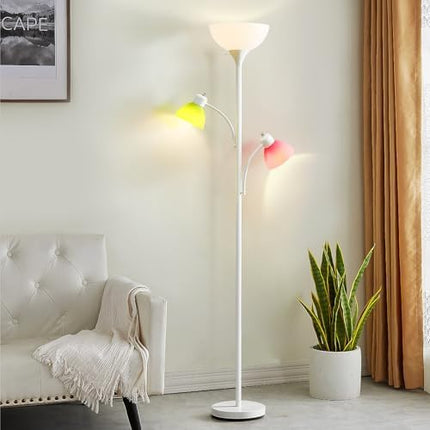 3 Light Tree Floor Lamp, Floor Lamps for Living Room, Torchiere Floor Lamp with