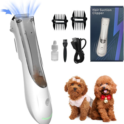 SmartTail Dog Clippers for Grooming, Professional Dog Paw Trimmer with Vacuum Ha