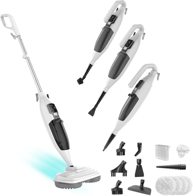 Torder Steam Spin Mop, Floor Scrubber Steam Mop for Hard Floors Deep Cleaning, 2