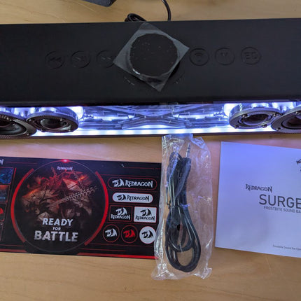 Redragon GS817 RGB Desktop Soundbar, 2.0 Channel Stereo Speakers for Desktop w/M