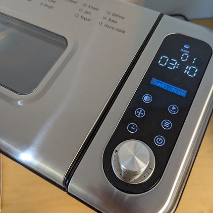 Neretva Bread Maker, 3.3LB Larger Bread Machine 15-in-1 Stainless Steel & Nonsti